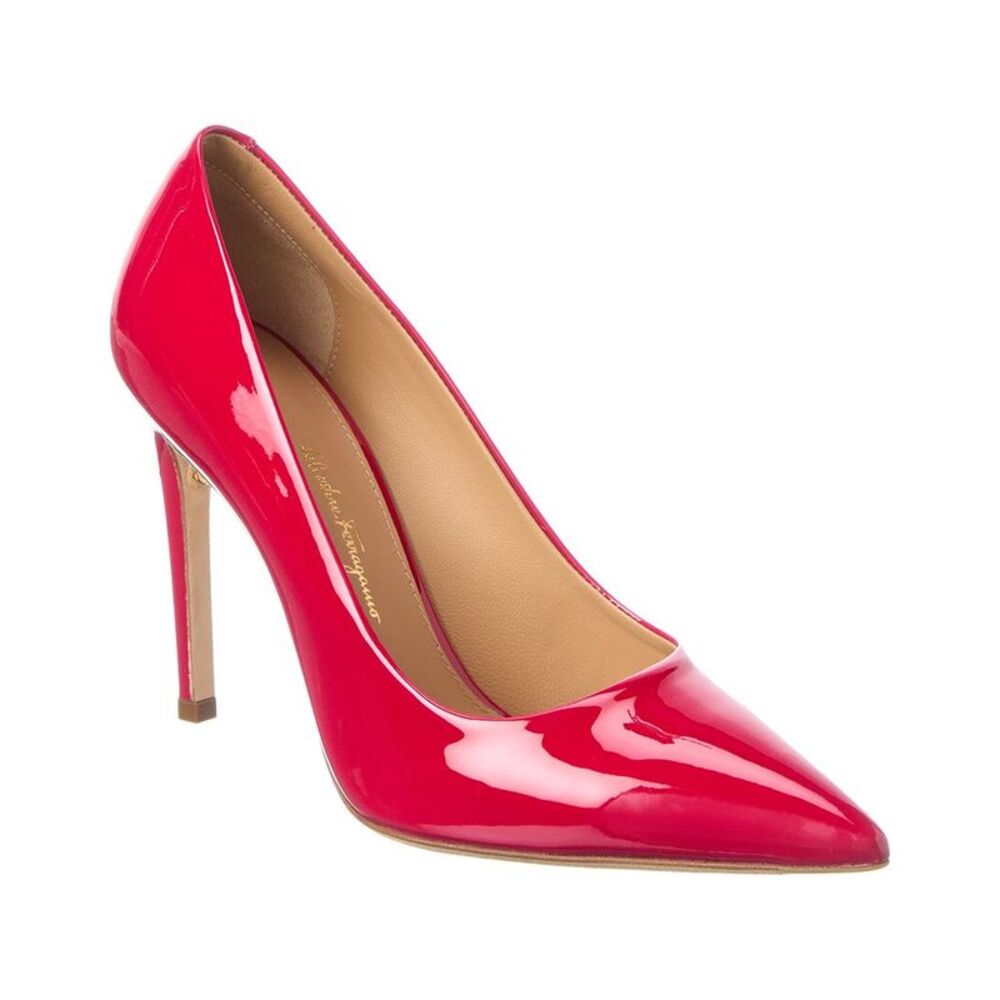Ferragamo Ilary Patent Pump, Red